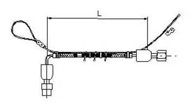 FLEXIBLE INOX  IXAL.S BOUTEILLE L=1,3m