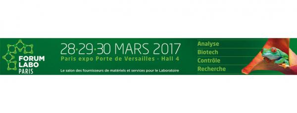 Air Liquide présent au salon Forum Labo, Paris Expo porte de Versailles Hall 4 Stand H18 du 28 au 30 mars 2017