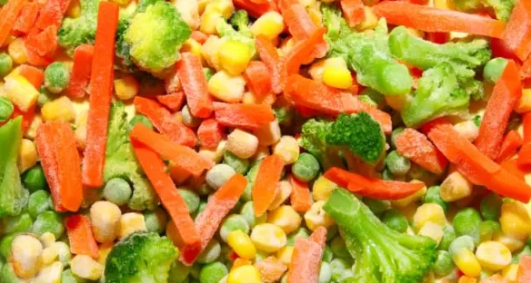 Enrobage cryogénique des aliments -Légumes