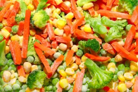 Enrobage cryogénique des aliments -Légumes