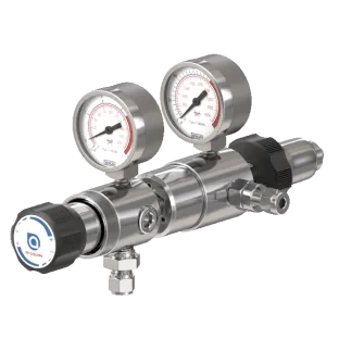 Régulation d'excellence, stabilité de pression inégalée, à membrane métallique, joints EPDM/Viton selon le gaz