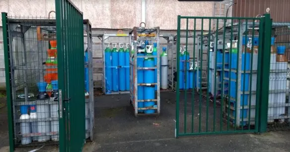 Stockage de bouteilles de gaz