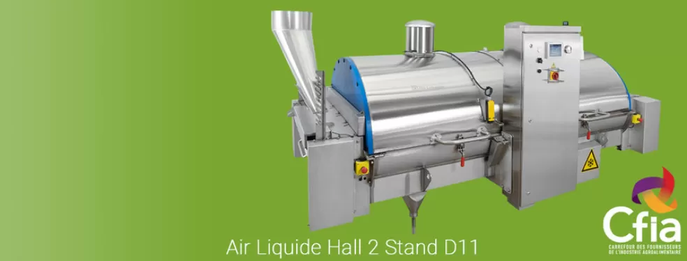 Découvrez au CFIA notre tunnel EZ1 M : il refroidit et surgèle tous types de produits, individuels ou multicouches.